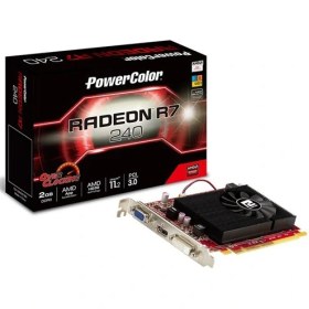 Resim Powercolor Amd Radeon R7 240 2GB 128Bit DDR3(DX11.2) PCI-E 3.0 Ekran Kartı (AXR7 240 2GBD3-HE/OC) 