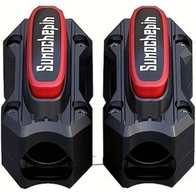 Resim Xuweiwei 2pcs Motorcycle Bumper Guards Abs Anti Drop Korumalı Siyah Red Street Scooter Bisiklet 