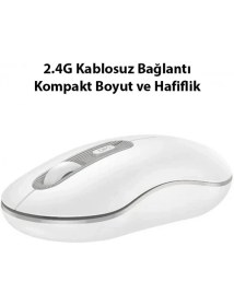 Resim Hoco GM21 Platinium 1600DPI 2.4g Bluetooth Kablosuz Optik MOUSE-(5775) 