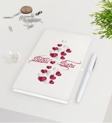 Resim Bk Gift Kişiye Özel Sevgililer Günü Beyaz Defter Kalem Seti-28 