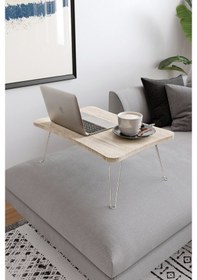 Resim Taşınabilir Katlanır Yatak Koltuk Üstü Hasta Servis Bilgisayar Çalışma Sehpası Sonomo 