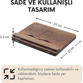 Resim Wood - Kitap Okuma Standı (Ceviz) 