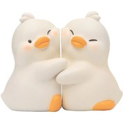 Resim Suntek Magideal Dekoratif Kitap Ayracı Reçine Modern Ofis Beyaz-ördek 