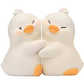 Resim Suntek Magideal Dekoratif Kitap Ayracı Reçine Modern Ofis Beyaz-ördek 