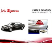 Resim Niken My Racing Mercedes W220 S Egzoz Ucu Krom Çift Çıkış S Serisi 