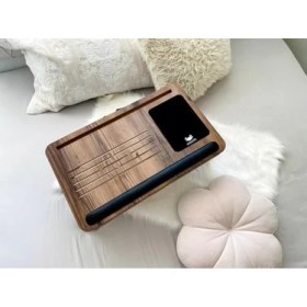 Resim SDT Group Axolotl Plus Lidya Telefon Tablet Bölmeli Katlanır Ayaklı Minderli Laptop Sehpası Bilgisayar Çalışma Masası 