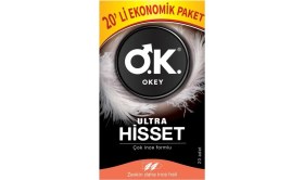 Resim Okey Ultra Hisset 20'li Prezervatif & Klasik 20'li Prezervatif Set 