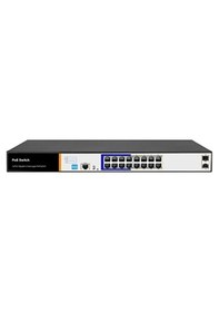 Resim Tiandy 16 Port Gigabit Layer2 Yönetilebilir Aı Poe Switch 