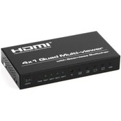 Resim Dark 4x1 Hdmi Multiviewer 1080p-720p Çoklu Görüntüleyici 