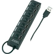 Resim Grandmax GX-800 7 Port 2.0 Siyah USB Çoklayıcı 