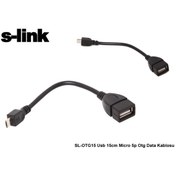 Resim S-Link Sl-Otg15 Usb 15Cm Micro 5P Otg Data Kablosu (239886230) 