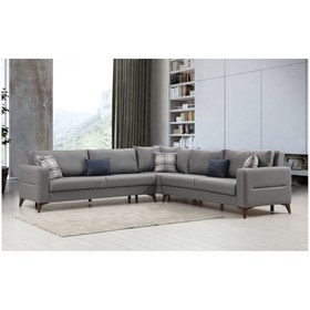 Resim Minar Kristal 3+köşe+3'lü Köşetakımı Koyu Gri 