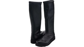 Resim Costo Shoes Nr2029 Siyah Dalgıç Kumaş Rahat Kalıp Büyük Numara Kadın Çizme 