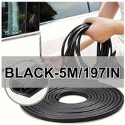 Resim Topnotch Siyah 5m Universal Araç Kapak Koruma Şeridi Çizilmez Ses Geçirmez 
