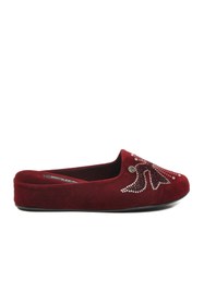 Resim Pierre Cardin Bordo Tekstil Hafif Önü Kapalı Kadın Ev Terliği PC-55370 Z 