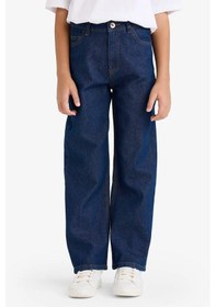 Resim Defacto Erkek Çocuk Wide Leg Düz Paça Jean Pantolon F9384a826smnm34 Mavi-nm34 