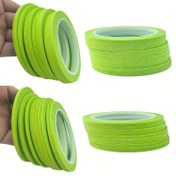 Resim 10 Rulo Elma Yeşil Kağıt Bant - Tırnak Sanatı, Boyama ve Giyim Tasarımı için İnce Maske Kağıdı - Su Geçirmez Değil, Plastik, Ahşap, Cam, Metal ve Kumaş Yüzeyleri için İdeal, Tırnak Sanatı Malzemeleri | İnce Maske Bant | Kağıt Bant, Tırnak Sanatı Malzemeleri, Bahçe Kenar Çizgisi, Bahçe Kenar Çizgisi, Çim Kenar Çizgisi, Çim Kenar Rulosu, Scrapbooking Malzemeleri, Düzenleme Malzemeleri, Sticker, Okul Malzemeleri 