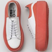 Resim Bueno Shoes Pembe Beyaz Deri Kadın Sneakers 01wv5503 