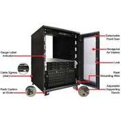 Resim Eska 12U 19 Inch Duvar Tipi Rack Kabin 500X400Mm Soho 