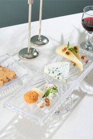 Resim Glamis Damla Batom Model El Yapımı Cam Kek Standı 