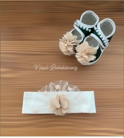 Resim Ponpon Baby Boncuklu Dantelli Kız Bebek Patik Set Çok Renkli 