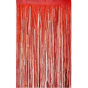 Resim kidspartim Mat Kırmızı Pearlize Asmal Fon Süsü 100x200 cm 