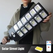 Resim 1 adet 504 LED Güneş Enerjili Yolu Aydınlatma - Dayanıklı Siyah Plastik Kasa, Uzaktan Kumanda, Hava Koşullarına Dayanıklı, Dış Mekan Bahçeleri, Yürüyüş Yolları ve Yollar için İdeal, Dış Aydınlatma | Modern Dış Aydınlatma | Güneş Enerjili Lamba 