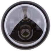 Resim Suntek 6.5 Inç Retro Motosiklet Led Far Dağı Kapağı Cafe Racer Cruiser İçin 