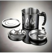 Resim Dashanshop Paslanmaz Çelik 1.8l/60oz Yağ Filtreli Sürahi - Ev & Karavan İçin Yağ Ayırıcı 