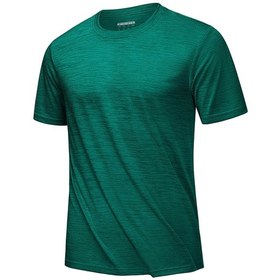 Resim Tacvasen Erkek Hızlı Kuru T-shirt Yaz Koşu Spor Atlet Cngri Gri 