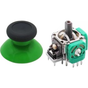 Resim XBOX One Analog Motor Topuz Seti 1+1 One - One S/X - Series S/X Uyumlu Siyah Yeşil 