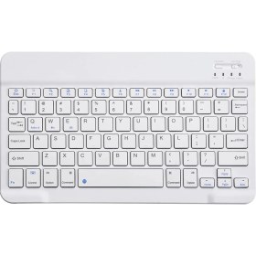 Resim Microcase Tablet ve Telefonlar Için Bluetooth Klavye Şarjlı Kablosuz - AL2671 Beyaz 