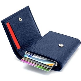 Resim Aquablue Rfid Korumalı Otomatik Mekanizmalı Para Bölmeli Erkek Cüzdan & Kartlık 