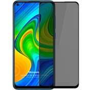Resim Xiaomi Redmi Note 9 Privacy 5d Gizlilik Filtreli Cam Ekran Koruyucu Siyah Microsonic