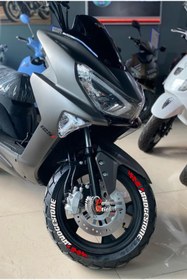 Resim Performance Stickers Lastik Yazısı Scooter Stiker BRIDGESTONE Lastik Sticker 10-14inç Arası Motorsiklet Uyumlu 8adet 