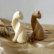 Resim 1 adet 3D Kedi Silikon Kalıp Mum ve Sabun Yapımı için - Yeniden Kullanılabilir Esnek Epoksi Reçine Kalıbı ile Karmaşık Kedi Siluet Tasarımı, Ev Dekorasyonu için DIY El Sanatları Malzemeleri, El Yapımı Hediyeler 