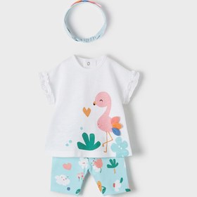 Resim MAYORAL kız bebek tişört tayt bandana 3 lü set 1715 