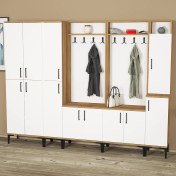 Resim Kalender Dekor Rose-1-1-2-3-4 Portmanto Vestiyer Ayakkabılık RS02 