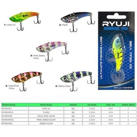 Resim Ryuji Mirror Vib 4 Gr / 3 5 Cm Metal Vibrasyon Jig Yem 8632 