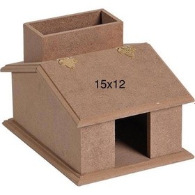 Resim Ev Şekil Kalemlik Ahşap Mdf Obje F769 
