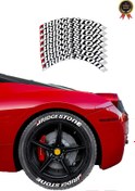 Resim XMOD Lastik Yazısı Bridgestone Oto Motorsiklet Lastik Yazisi 8adet A Kalite Yapıştırıcılı 