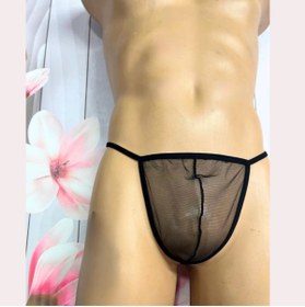 Resim Beruflic Fantezi Transparan Seksi Tül Erkek String BC4600 