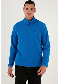 Resim Buratti Slim Fit Anti-Pilling Tüylenme Yapmayan Bato Yaka Şardonlu 2'Li Paket Erkek Polar 5906001S2 Benetton-Saks 