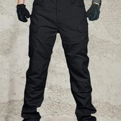 Resim Erkekler için çok cepli Camo Cargo Pantolon - Dış mekan etkinlikleri için dayanıklı, rüzgar geçirmez, yırtılmaya dayanıklı - Bahar, Sonbahar ve Yaz için çok yönlü Kullanışlı Pantolon 