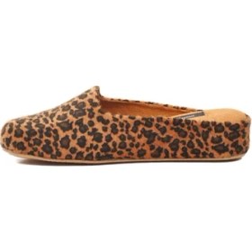Resim Pierre Cardin Taba Leopar Hafif Tekstil Süet Önü Kapalı Kadın Ev Terliği PC-55371 Z 