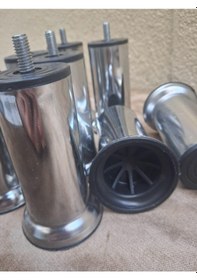 Resim Baza Ayak Hdr 90570 Koltuk Ayağı Kanepe Ayağı Mobilya Ayağı Krom 12 Cm 8 Adet Krom 
