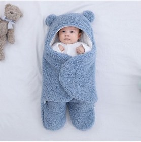 Resim Hilyus 0-12 Ay Bebek Dış Kundak Welsoft Battaniye Ayaklı Model 