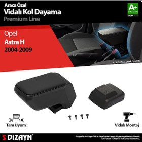 Resim S-dizayn Opel Astra H Abs Vidalı Kol Dayama Kolçak Siyah 2004-200 