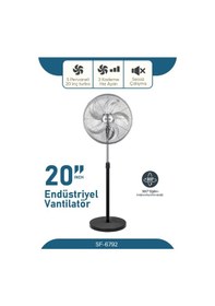 Resim Sinbo Sf-6792 Ayaklı Vantilatör - Siyah - 130 Watt 