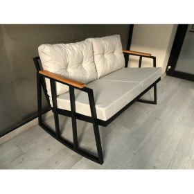 Resim 2'li Sallanan Sandalye Tv Koltuğu Kafe-Balkon-Mutfak-Berjer-Ofis Sallanır Çiftli Koltuk 